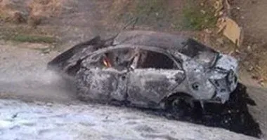 "العربية اتفحمت باللي فيها " مصرع وإصابة 9 أشخاص في حادث تصادم